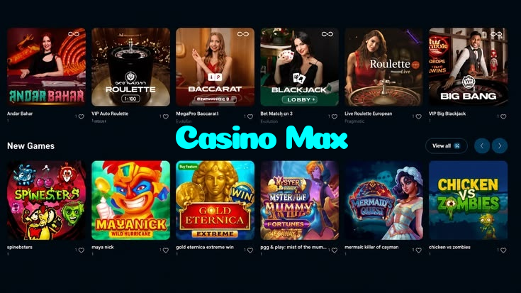 available types of Casino Max bet including pre-match live express and system bets